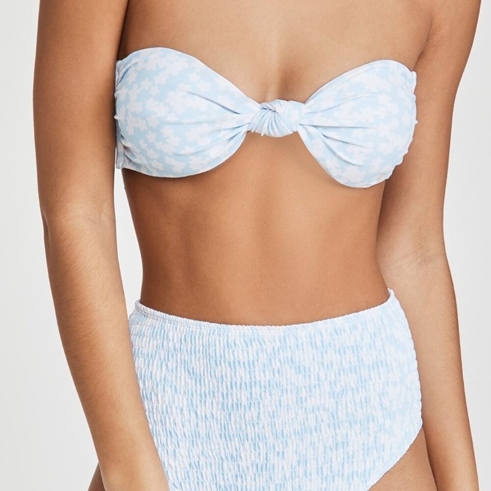 Charlie Holiday Smocked floral bikini